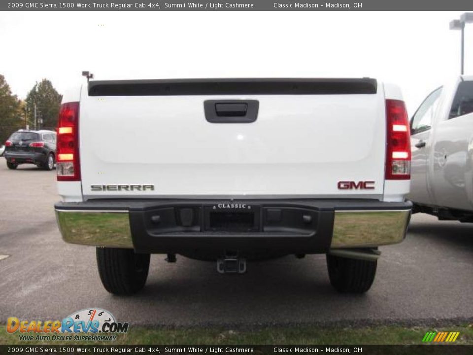 2009 GMC Sierra 1500 Work Truck Regular Cab 4x4 Summit White / Light Cashmere Photo #4