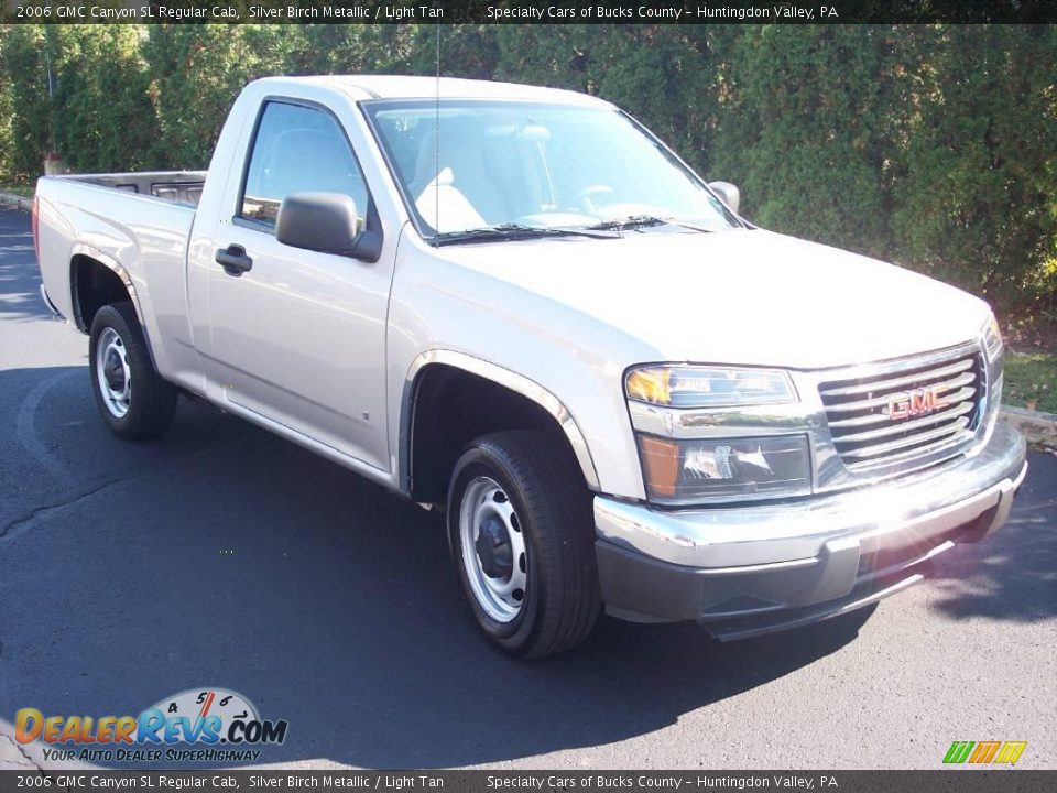 2006 GMC Canyon SL Regular Cab Silver Birch Metallic / Light Tan Photo #21