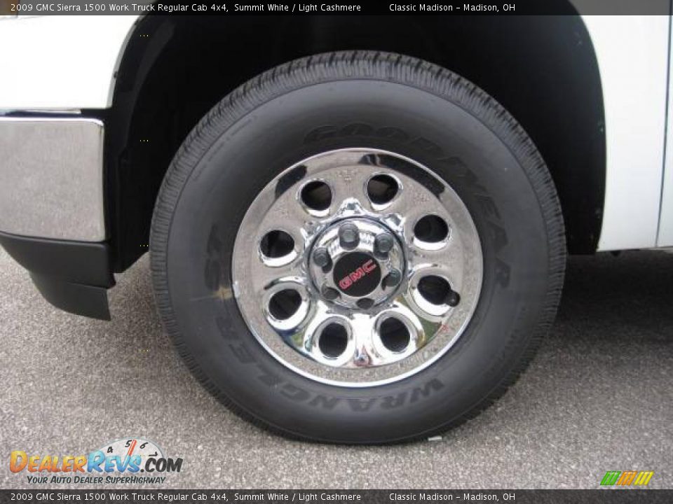 2009 GMC Sierra 1500 Work Truck Regular Cab 4x4 Summit White / Light Cashmere Photo #5