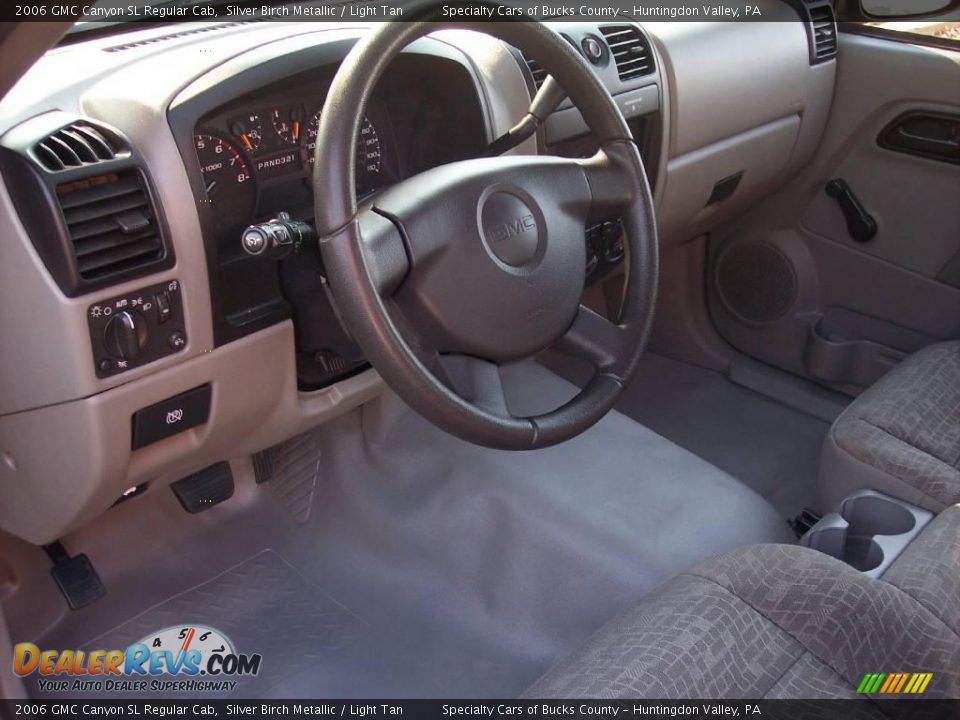 2006 GMC Canyon SL Regular Cab Silver Birch Metallic / Light Tan Photo #22