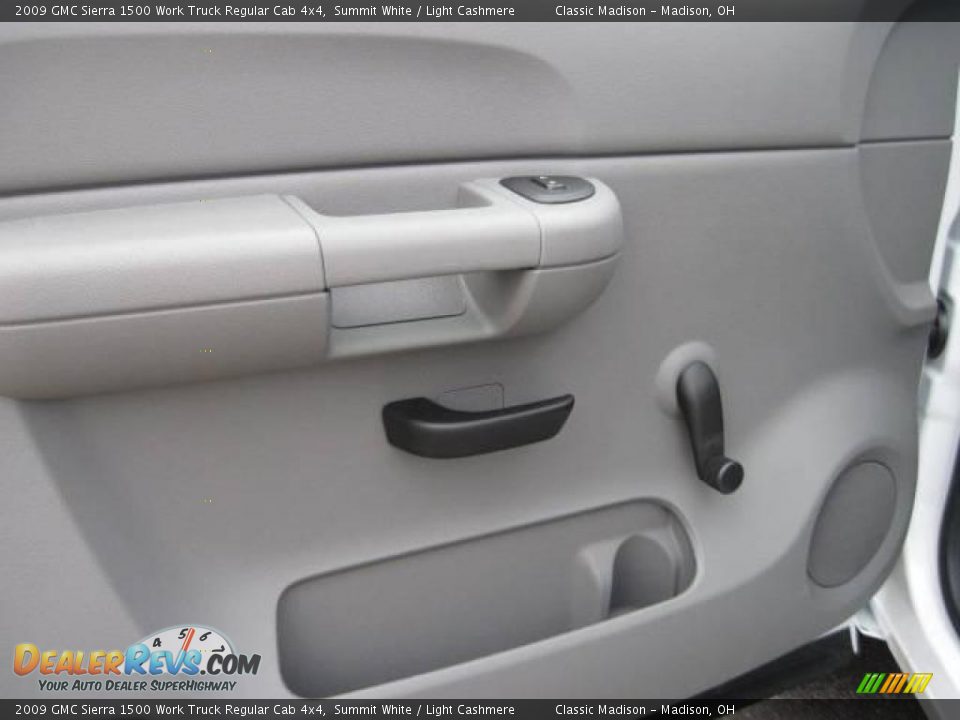 2009 GMC Sierra 1500 Work Truck Regular Cab 4x4 Summit White / Light Cashmere Photo #6