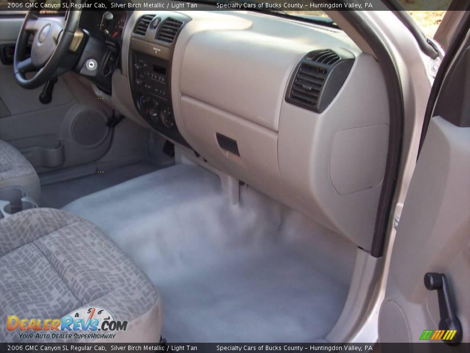 2006 GMC Canyon SL Regular Cab Silver Birch Metallic / Light Tan Photo #27