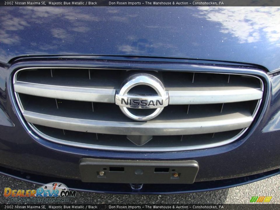 2002 Nissan Maxima SE Majestic Blue Metallic / Black Photo #30