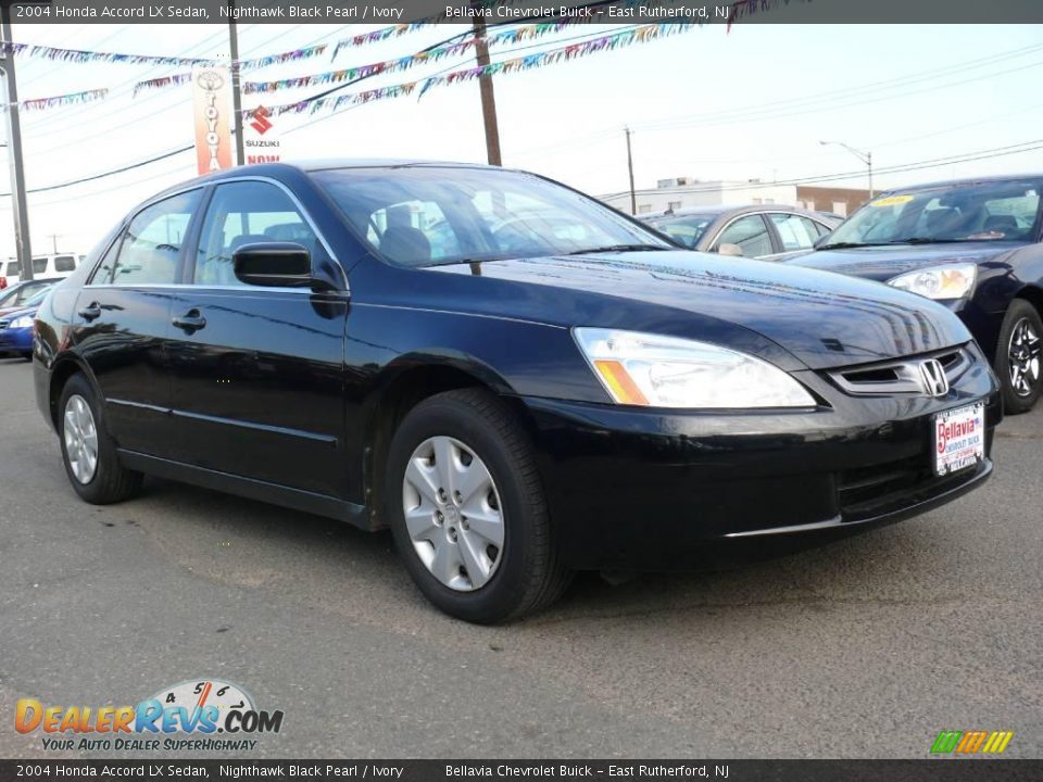 2004 Honda Accord LX Sedan Nighthawk Black Pearl / Ivory Photo #3