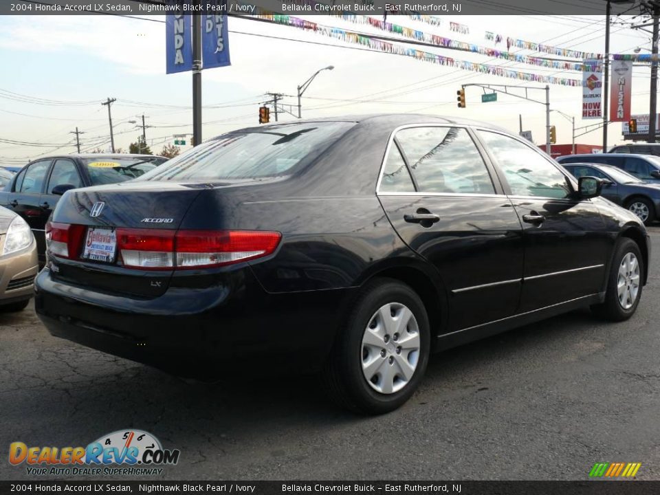 2004 Honda Accord LX Sedan Nighthawk Black Pearl / Ivory Photo #4