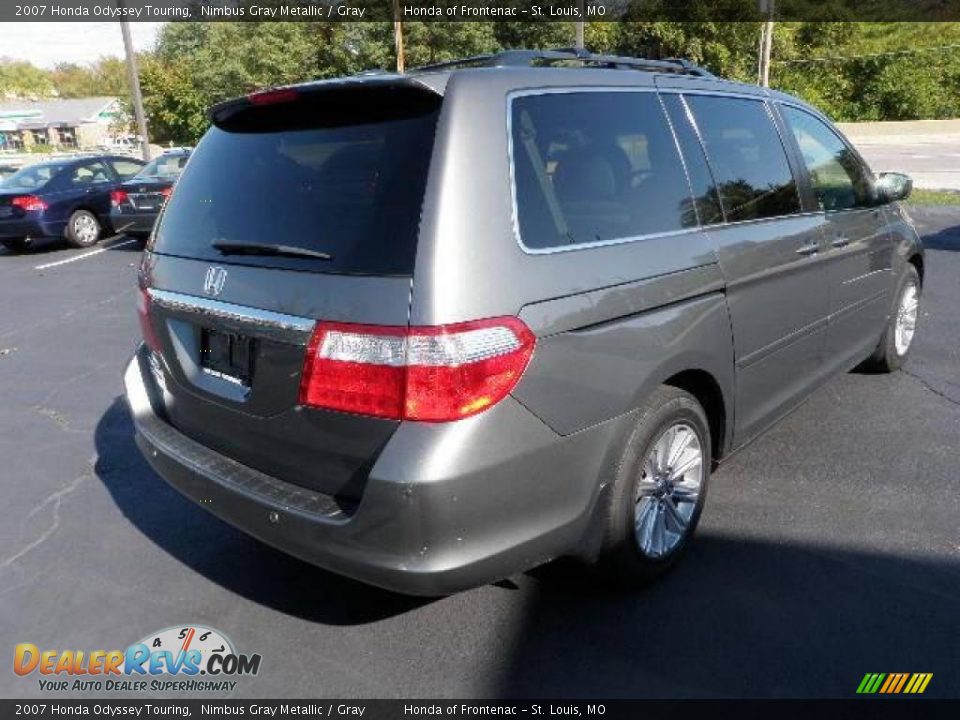 2007 Honda Odyssey Touring Nimbus Gray Metallic / Gray Photo #4