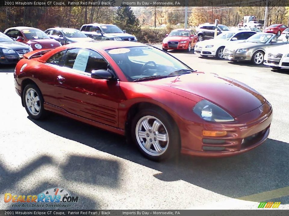 2001 Mitsubishi Eclipse GT Coupe Patriot Red Pearl / Black Photo #3