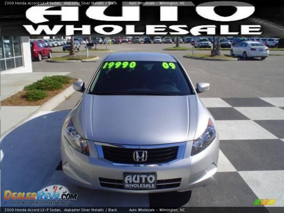 2009 Honda Accord LX-P Sedan Alabaster Silver Metallic / Black Photo #2