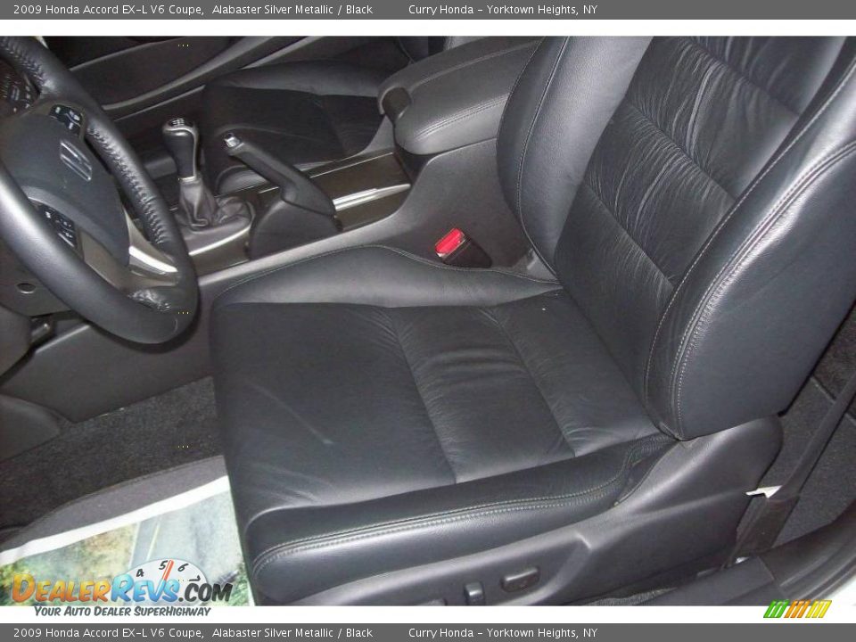2009 Honda Accord EX-L V6 Coupe Alabaster Silver Metallic / Black Photo #5