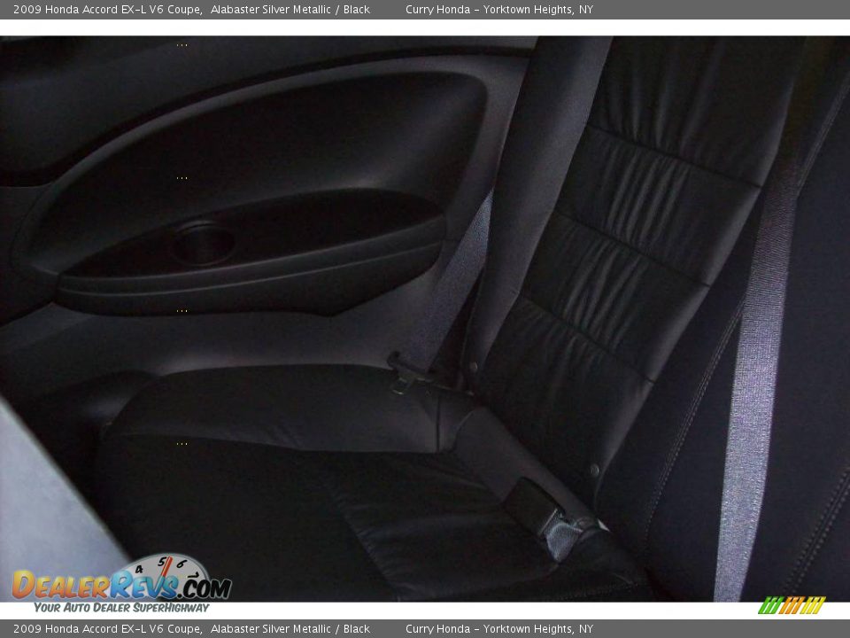 2009 Honda Accord EX-L V6 Coupe Alabaster Silver Metallic / Black Photo #14