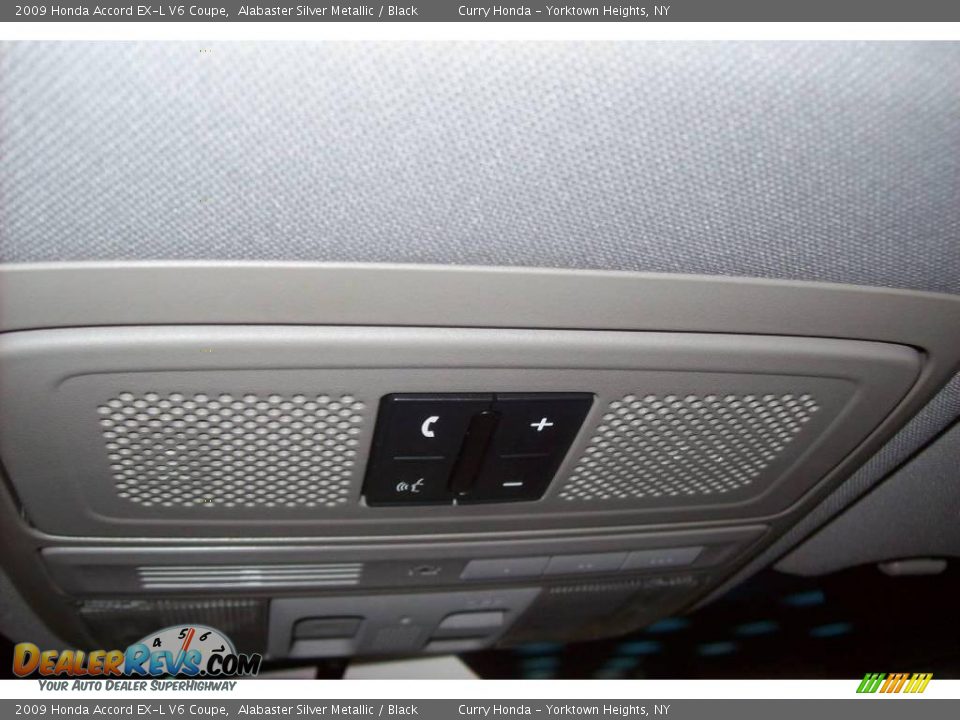 2009 Honda Accord EX-L V6 Coupe Alabaster Silver Metallic / Black Photo #18