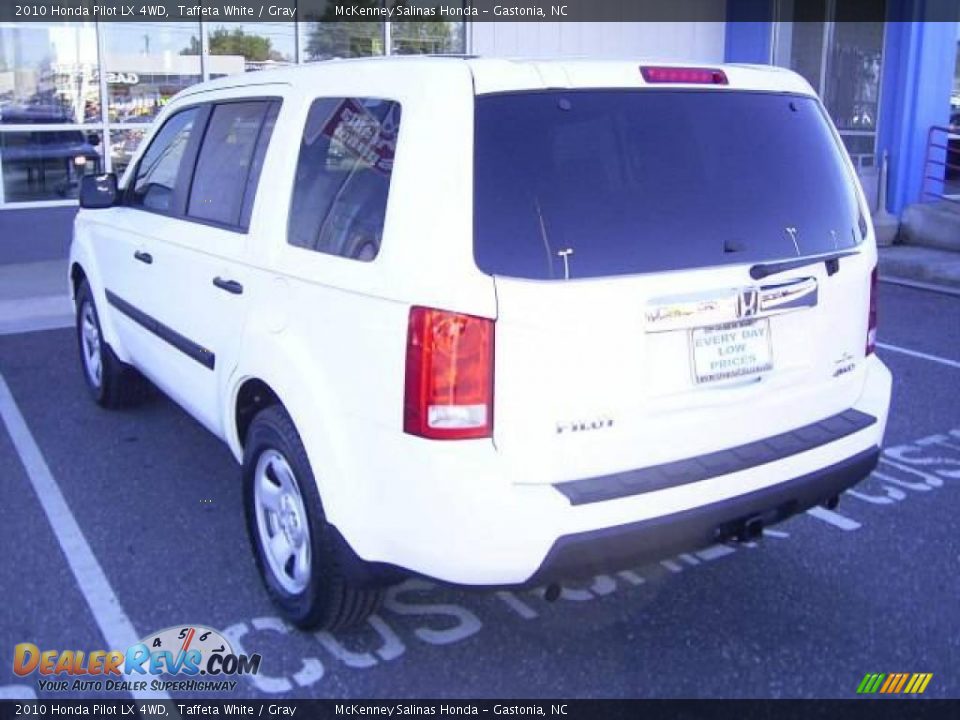 2010 Honda Pilot LX 4WD Taffeta White / Gray Photo #2