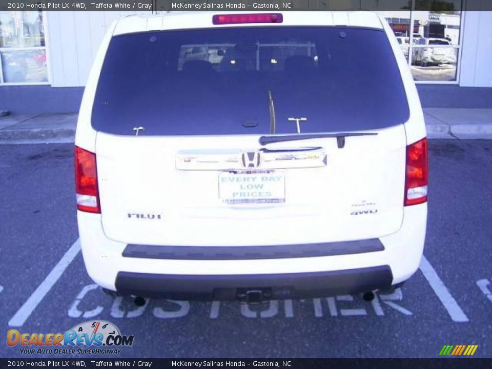2010 Honda Pilot LX 4WD Taffeta White / Gray Photo #3