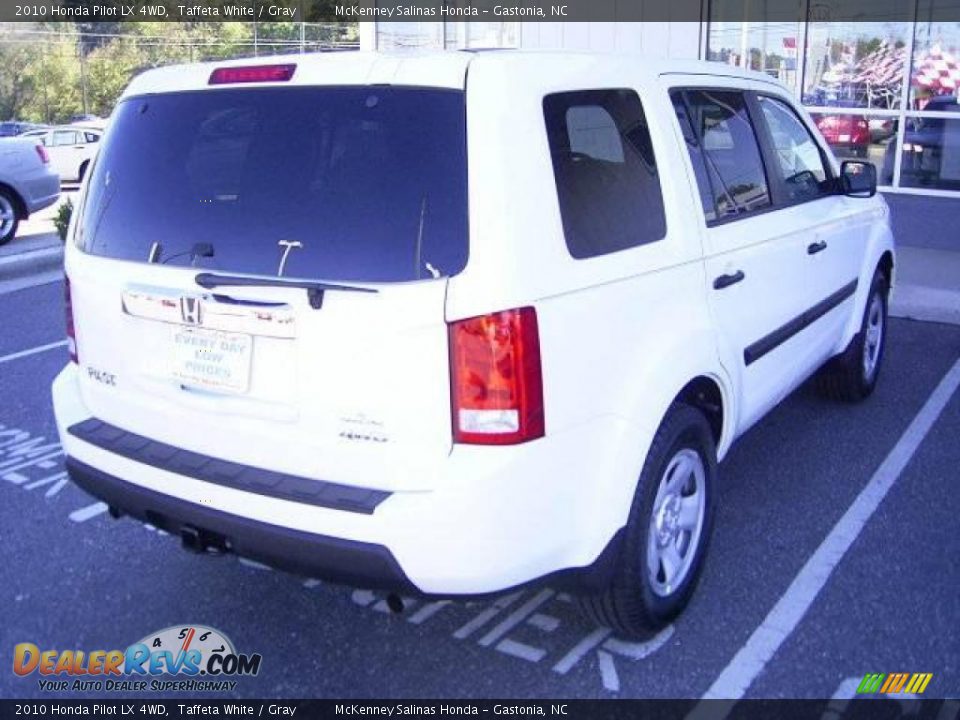 2010 Honda Pilot LX 4WD Taffeta White / Gray Photo #4