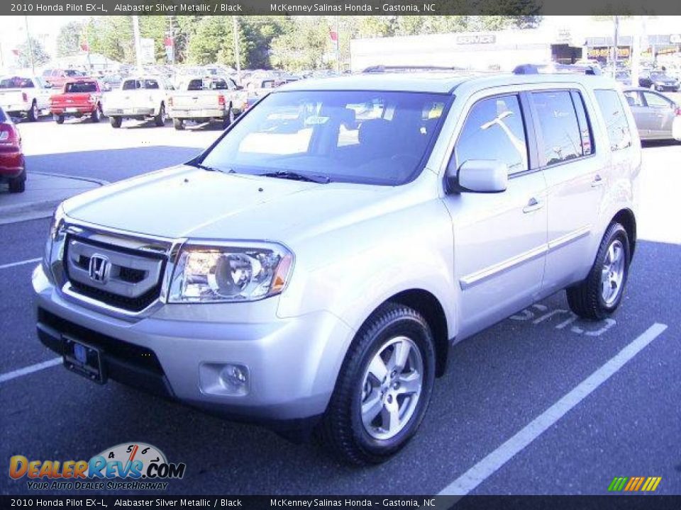 2010 Honda Pilot EX-L Alabaster Silver Metallic / Black Photo #1