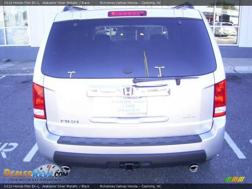 2010 Honda Pilot EX-L Alabaster Silver Metallic / Black Photo #3