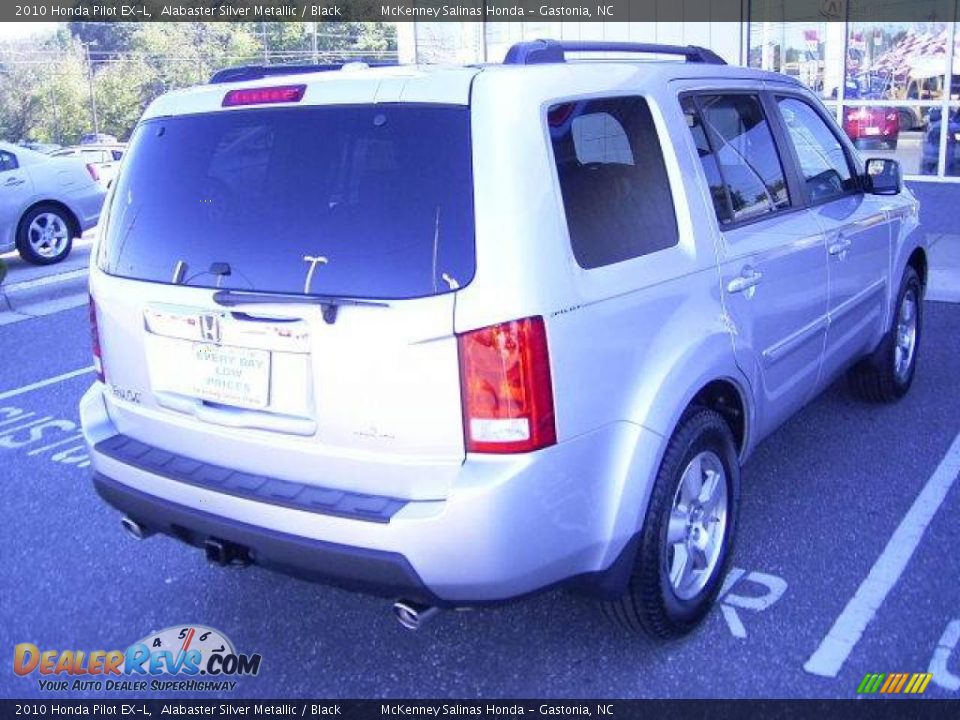 2010 Honda Pilot EX-L Alabaster Silver Metallic / Black Photo #4
