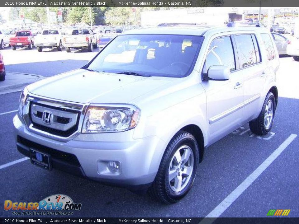 2010 Honda Pilot EX-L Alabaster Silver Metallic / Black Photo #1