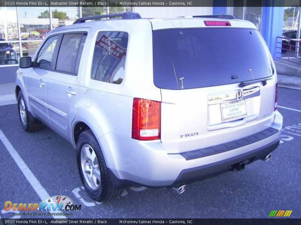 2010 Honda Pilot EX-L Alabaster Silver Metallic / Black Photo #2