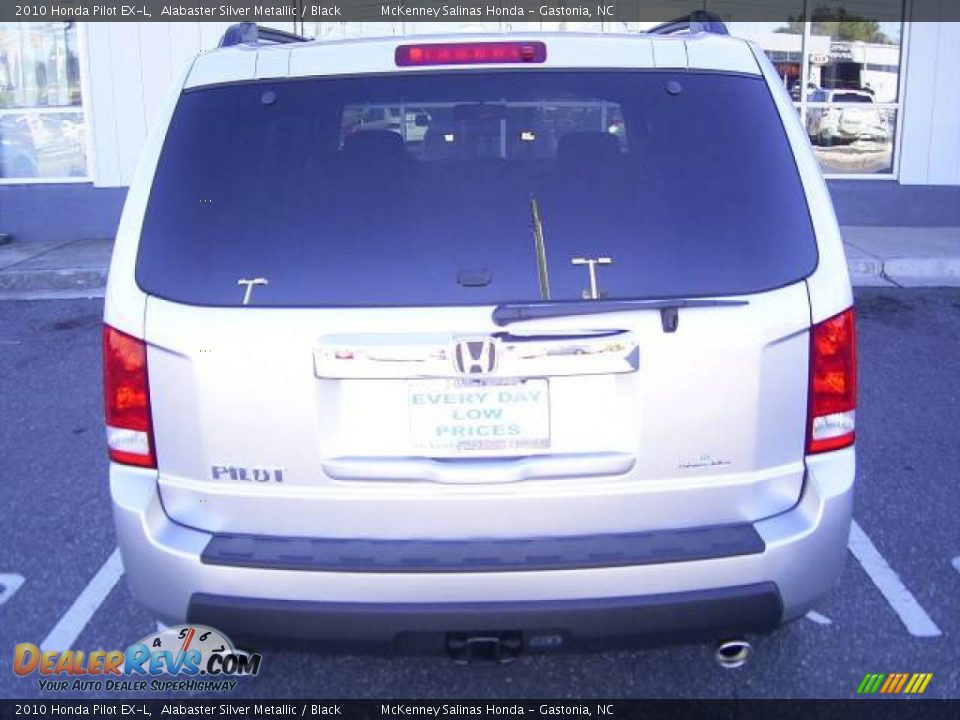2010 Honda Pilot EX-L Alabaster Silver Metallic / Black Photo #3