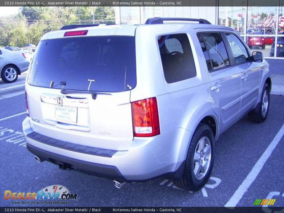 2010 Honda Pilot EX-L Alabaster Silver Metallic / Black Photo #4