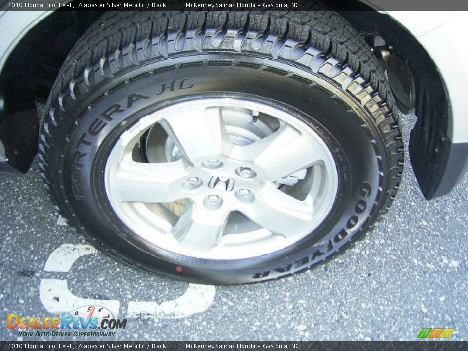 2010 Honda Pilot EX-L Alabaster Silver Metallic / Black Photo #12