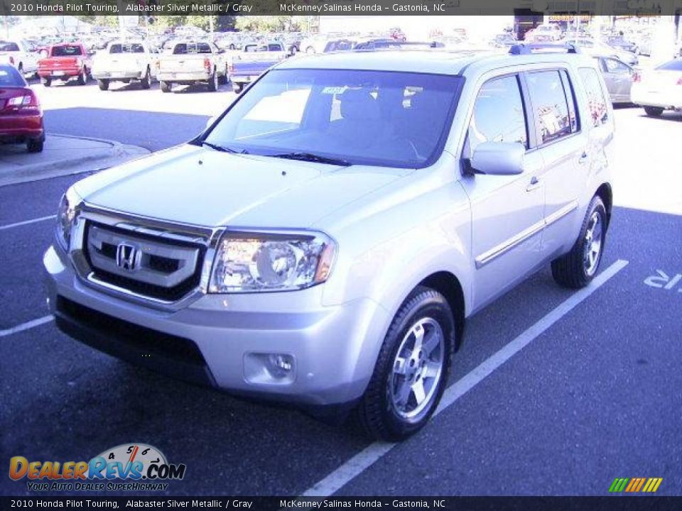 2010 Honda Pilot Touring Alabaster Silver Metallic / Gray Photo #1