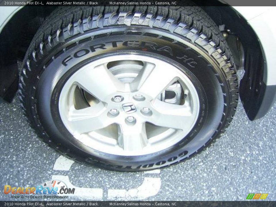 2010 Honda Pilot EX-L Alabaster Silver Metallic / Black Photo #12