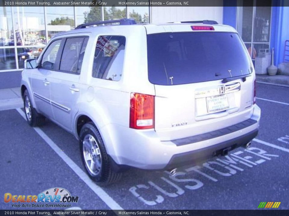 2010 Honda Pilot Touring Alabaster Silver Metallic / Gray Photo #2