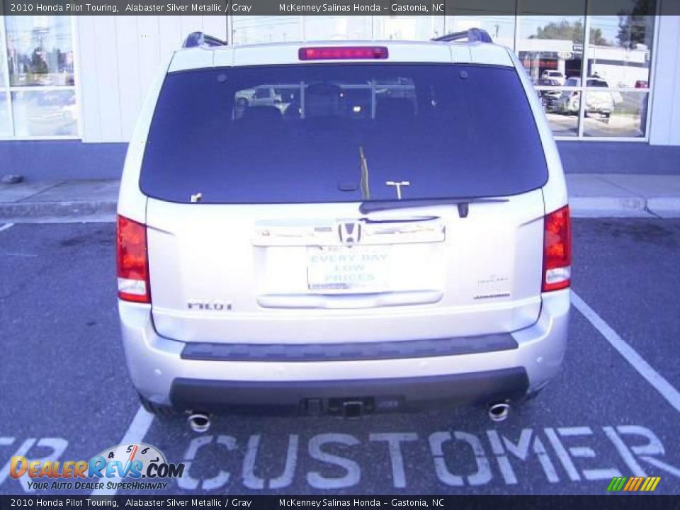 2010 Honda Pilot Touring Alabaster Silver Metallic / Gray Photo #3