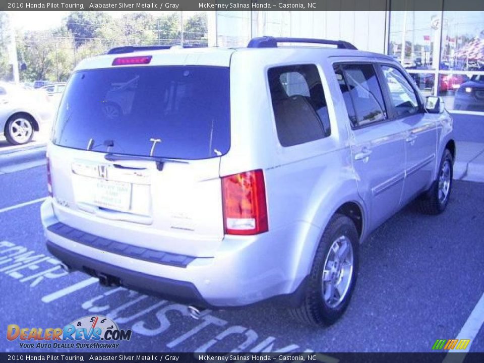 2010 Honda Pilot Touring Alabaster Silver Metallic / Gray Photo #4