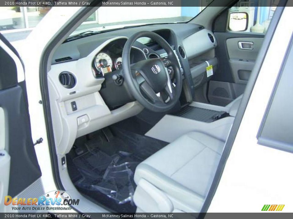 2010 Honda Pilot LX 4WD Taffeta White / Gray Photo #29