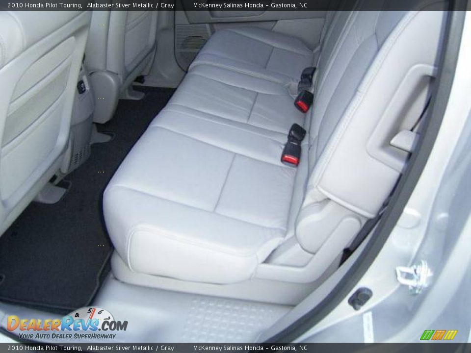 2010 Honda Pilot Touring Alabaster Silver Metallic / Gray Photo #11