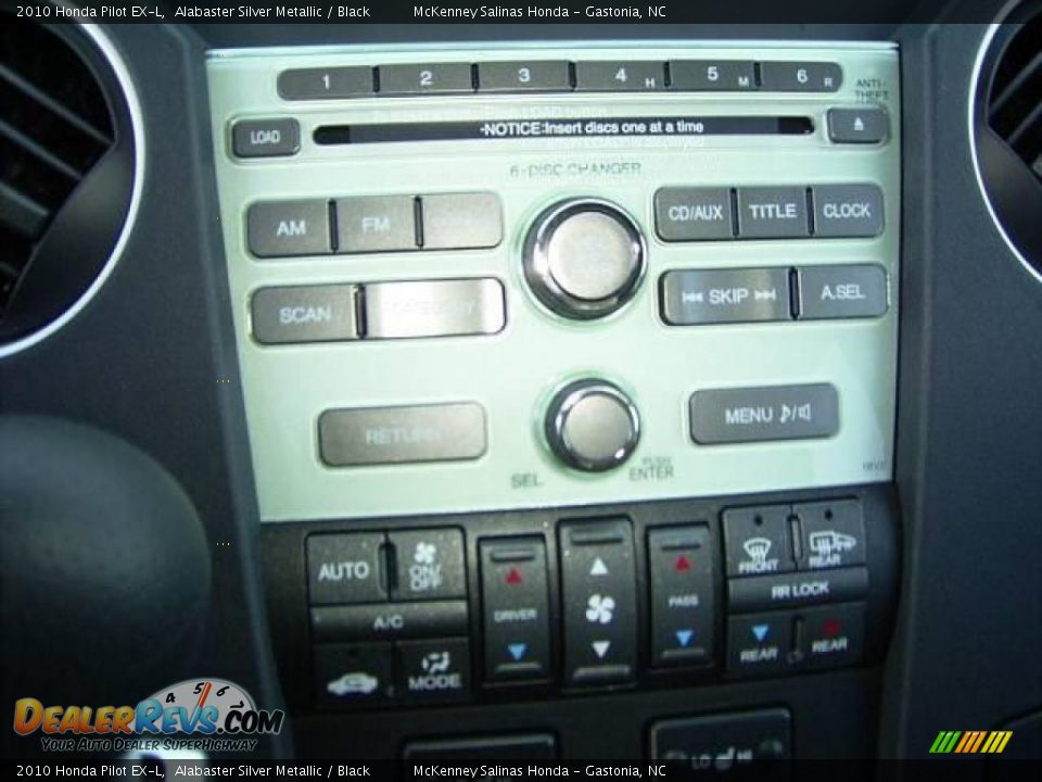 2010 Honda Pilot EX-L Alabaster Silver Metallic / Black Photo #26