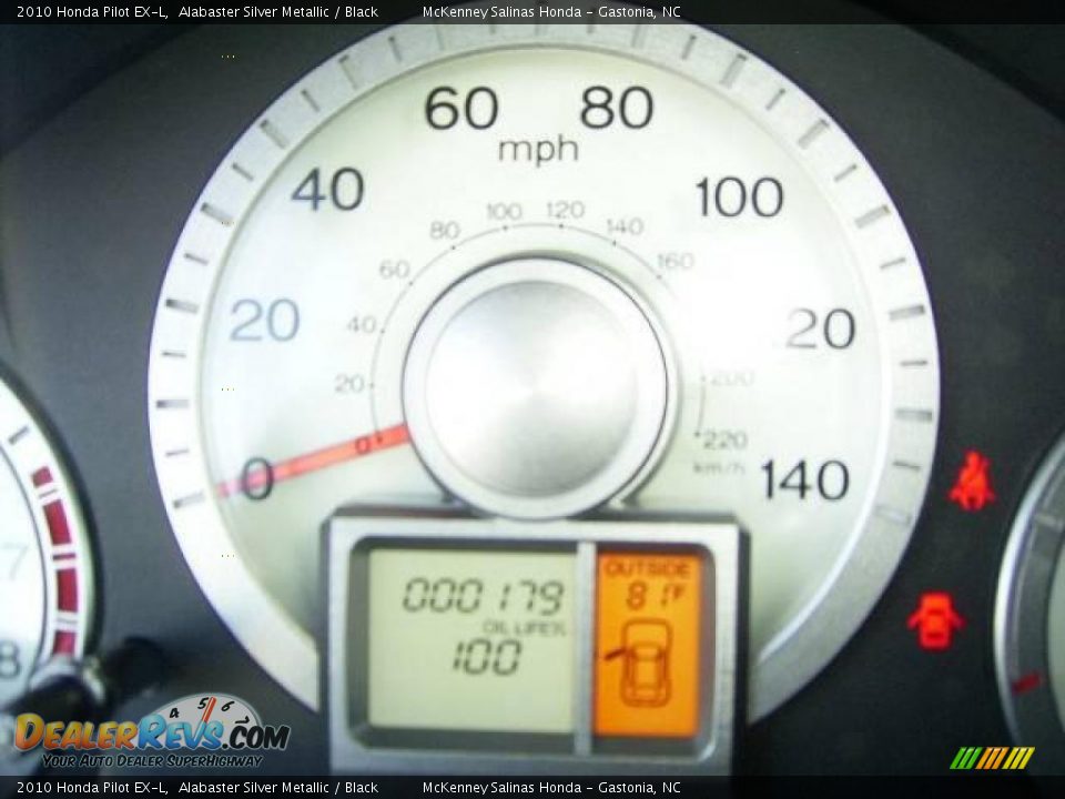 2010 Honda Pilot EX-L Alabaster Silver Metallic / Black Photo #29