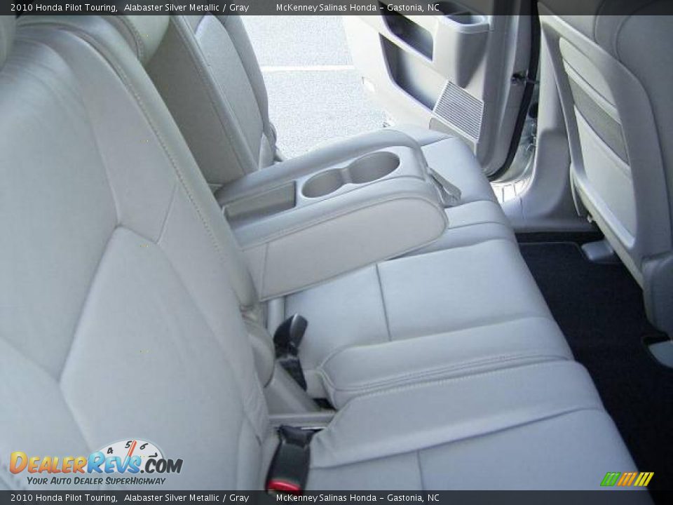 2010 Honda Pilot Touring Alabaster Silver Metallic / Gray Photo #16