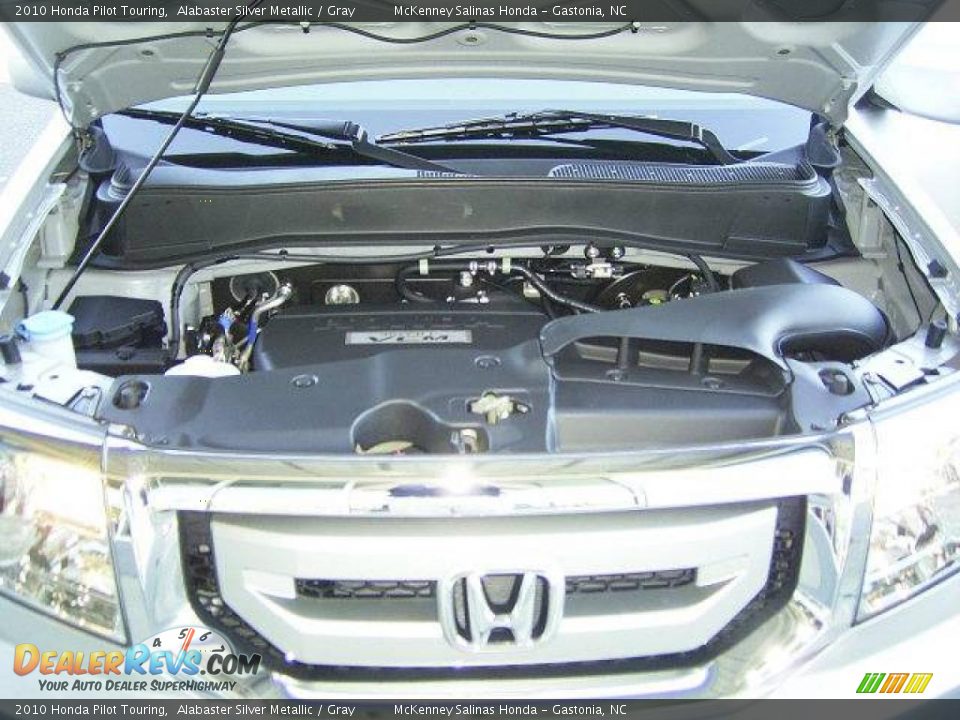 2010 Honda Pilot Touring Alabaster Silver Metallic / Gray Photo #22