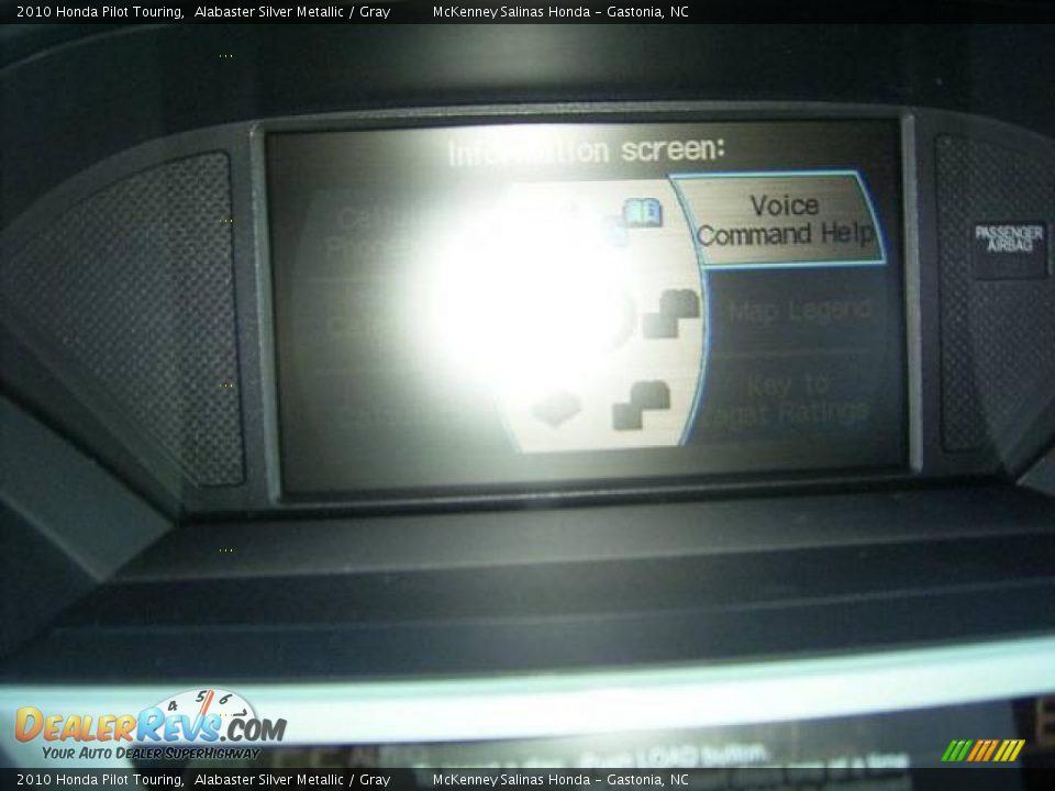 2010 Honda Pilot Touring Alabaster Silver Metallic / Gray Photo #29