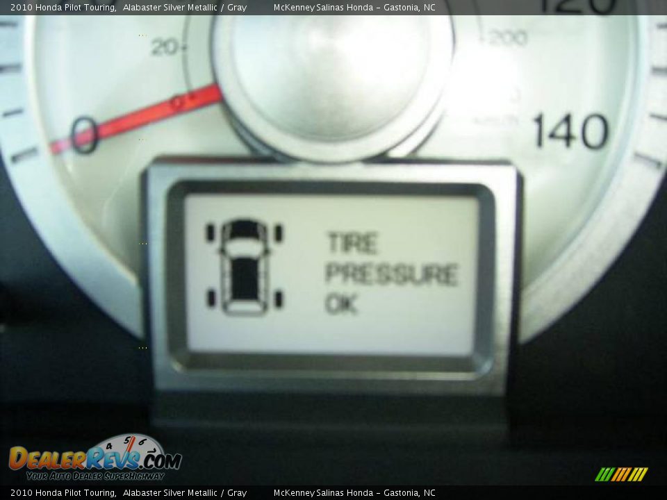2010 Honda Pilot Touring Alabaster Silver Metallic / Gray Photo #30