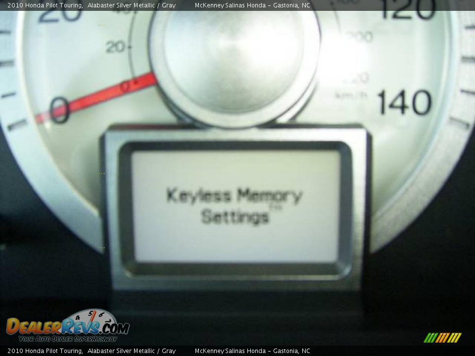 2010 Honda Pilot Touring Alabaster Silver Metallic / Gray Photo #31