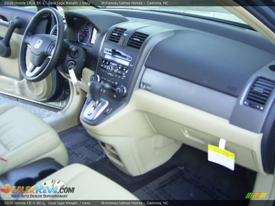 2010 Honda CR-V EX-L Opal Sage Metallic / Ivory Photo #17