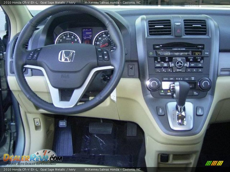 2010 Honda CR-V EX-L Opal Sage Metallic / Ivory Photo #24