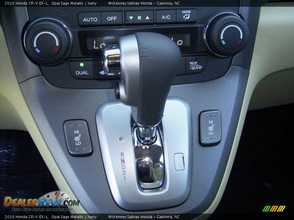 2010 Honda CR-V EX-L Opal Sage Metallic / Ivory Photo #25