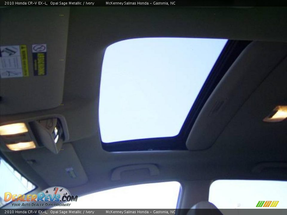 2010 Honda CR-V EX-L Opal Sage Metallic / Ivory Photo #28