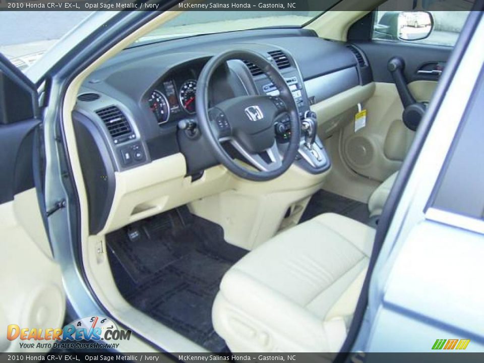 2010 Honda CR-V EX-L Opal Sage Metallic / Ivory Photo #29