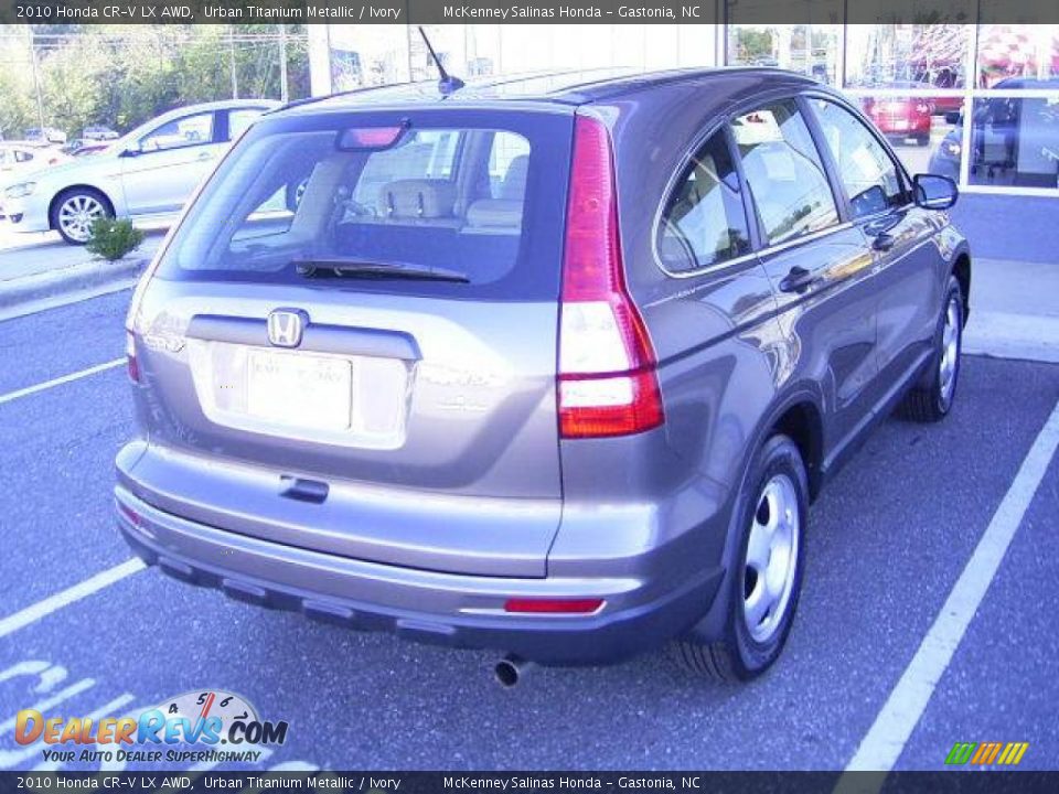2010 Honda CR-V LX AWD Urban Titanium Metallic / Ivory Photo #4