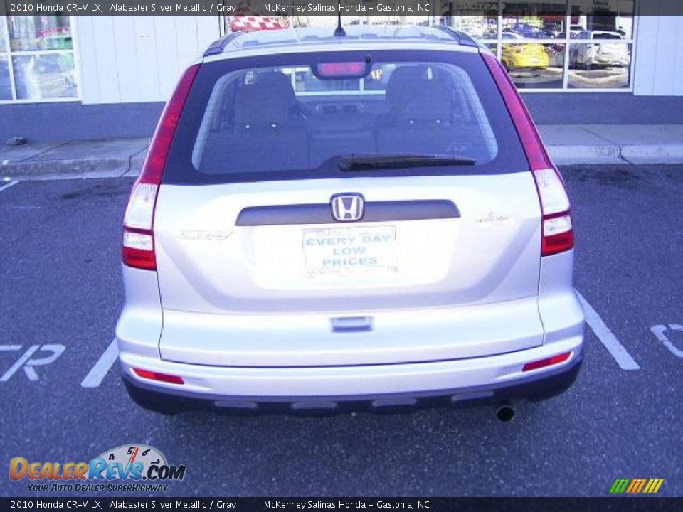 2010 Honda CR-V LX Alabaster Silver Metallic / Gray Photo #3