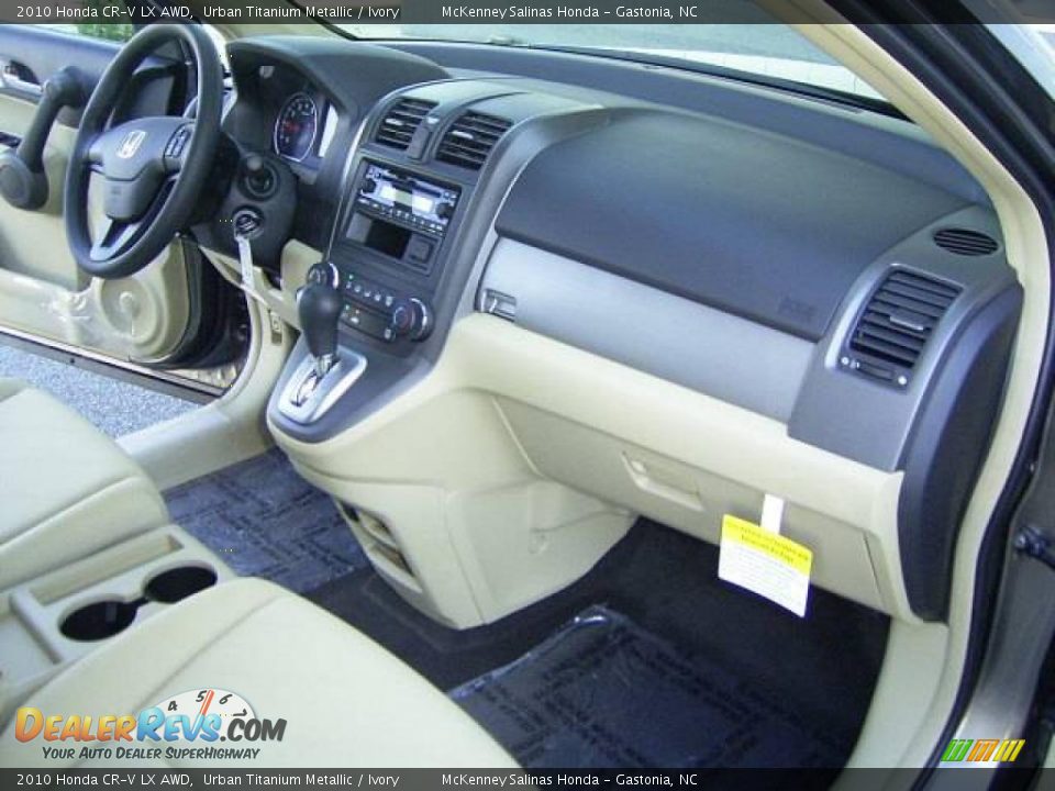 2010 Honda CR-V LX AWD Urban Titanium Metallic / Ivory Photo #16