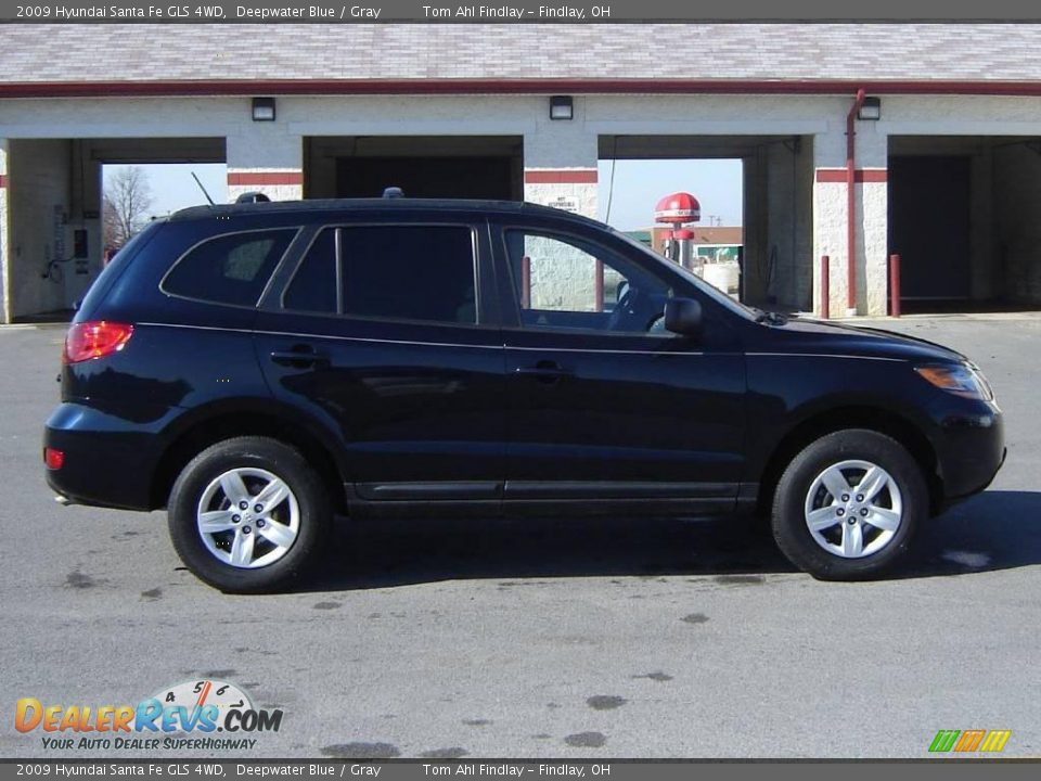 2009 Hyundai Santa Fe GLS 4WD Deepwater Blue / Gray Photo #6