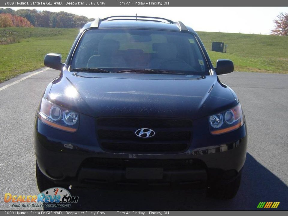 2009 Hyundai Santa Fe GLS 4WD Deepwater Blue / Gray Photo #8